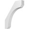 Ekena Millwork 5 1/2-in. W x 28-in. D x 36-in. H Legacy Architectural Grade PVC Knee Brace BRCP055X28X36LEC - alternate 1